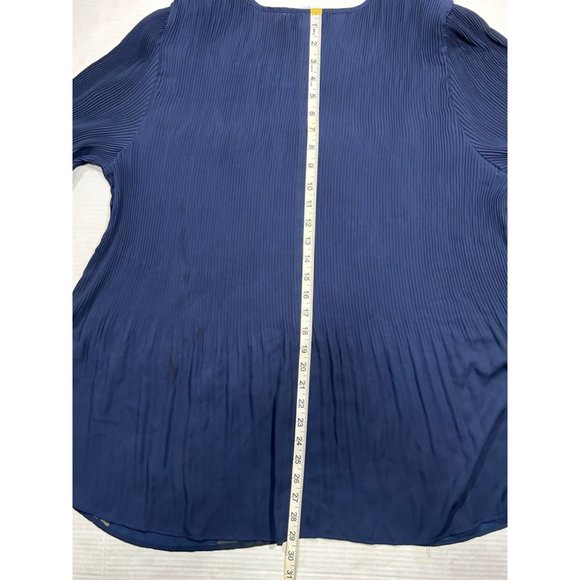 Catherines Plus Size 2X Floral 3/4 Length Bell Sleeves Stretch Tunic - Picture 5 of 8